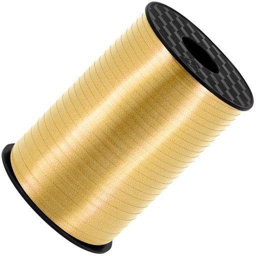 Pastelová zlatá stuha rolka 225m na balóny, dekorácie