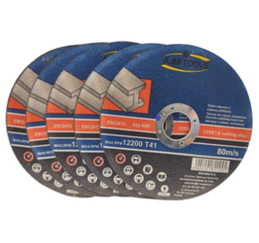 Oceľový rezací kotúč na kov 1 ks 125x1,6 kotúče 125mm AJM TOOLS kov