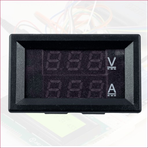 Voltmeter Panelový modul ampérmetra 100V 10A LED merač prúdu napätia