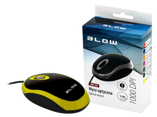KÁBOVÁ OPTICKÁ MYŠ MP-20 BLOW USB 1000DPI