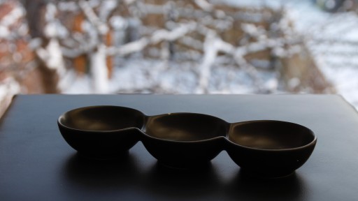 MISKY, 3 PORCELÁNOVÉ NÁDOBKY NA DIP OMÁČKY