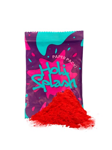 Holi Splash powder Festival of Colors Red ECO