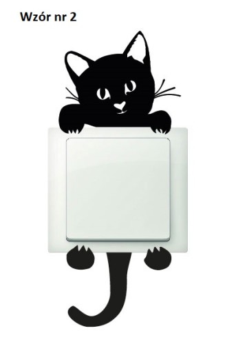 Nálepka CAT pre obvod spínača svetla! D.výber
