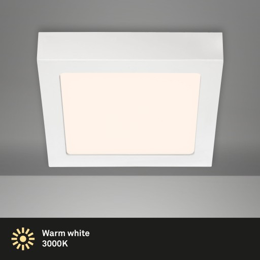 STROPOVÝ ZÁKLAD - PRIVRCHOVÁ MONTÁŽ - BIELA - LED 12W - TEPLÁ