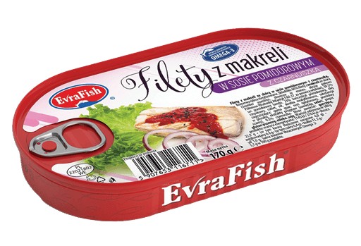 MAKERELOVÉ FILET, PARADAJKY, NIGELOVÁ OMÁČKA EvraFish