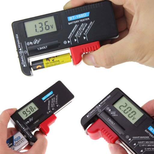 UNIVERZÁLNY DIGITÁLNY TESTER BATÉRIOVÝ METER VOLTMETER AA AAA