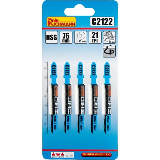 PÍLOVÉ PÍLY KOVOVÉ KRIVKY REZANIE 76MM 5KS