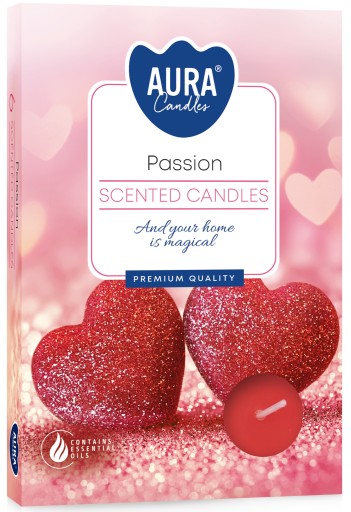 Voňavé ohrievače BISPOL Aura 4H PASSION 6 ks.