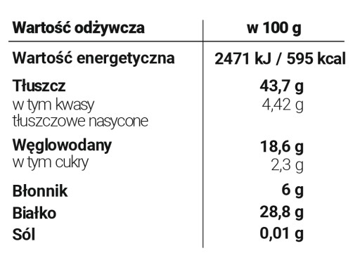 Slnečnicové semienka lúpané 1kg Wenatural - bohatá chuť, na müsli, chlieb, šaláty