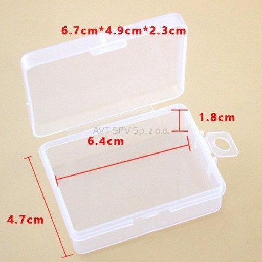 Organizér - Plastová krabička 67x49x23mm OR202