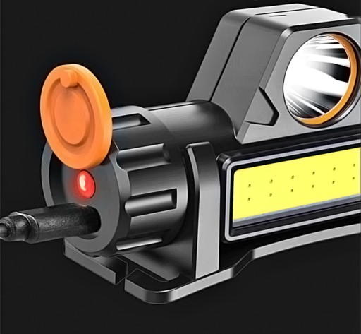 HLAVOVÁ LAMPA COB HLAVNÁ LAMPA 4v1 LAMPA S MAGNETOM