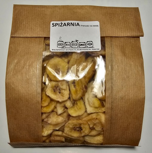 Sušené banánové lupienky, celé plátky 250g