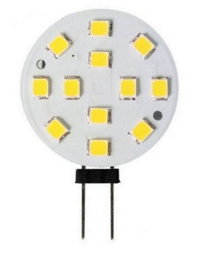 G4 LED žiarovka 12V DC SMD 3W plochá/neutral plate