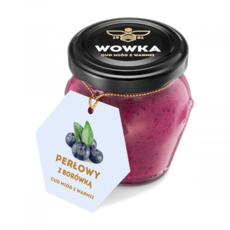Perlový med s čučoriedkami 260 g Miody Wowka