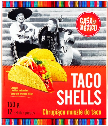 MEXICO TACO SHELLS 12 ks 150g Casa de Mexico
