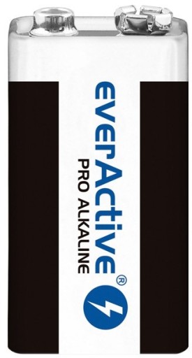 Alkalická batéria 9V 6LR61 6LF22 MN1604 Pro Alkalická everActive 650 mAh