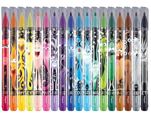 Popisovače MAPED COLORPEPS MONSTER 18 farieb v kartónovom obale