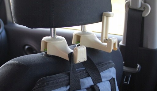 MiniDrive béžový vešiak na držiak autosedačky