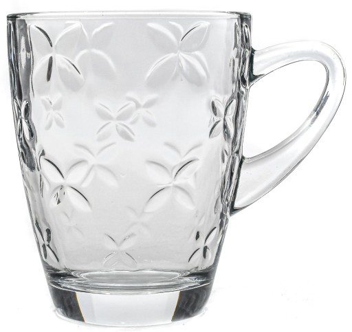 IRIS SKLENENÝ hrnček na kávu a čaj 300ml
