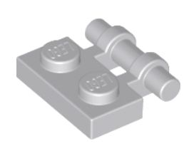 LEGO 1X2 S RÚČKOU SVETLO SIVÁ 2540 PRE 2 KS