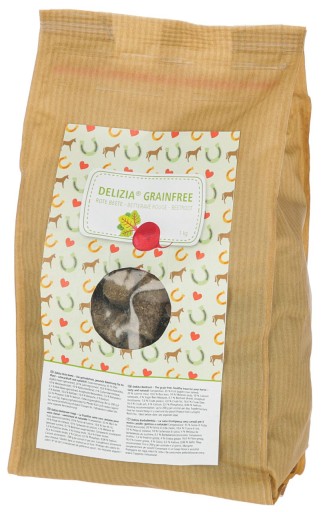 Delizia GrainFree konské maškrty, cvikla, 1 kg, Kerbl