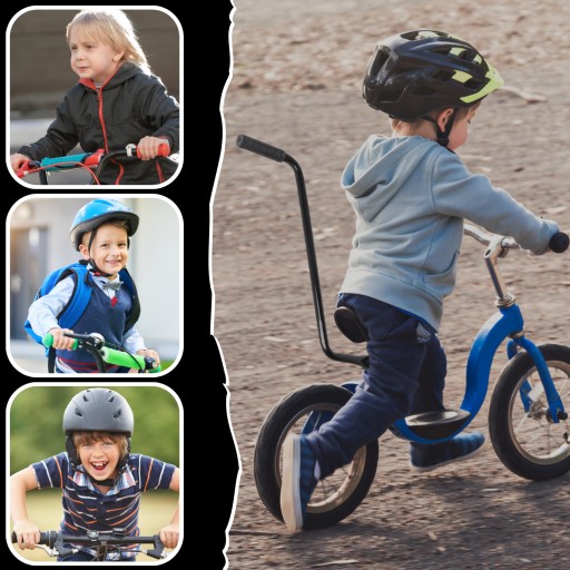 RÚČKA, NÁVOD NA UČENIE BICYKLA, PRÍTLAČKA, NÁDRŽ BICYKLA