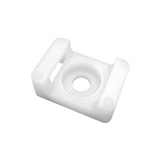 Držiak na upevnenie káblovej pásky 16x11 mm Biely 100 ks
