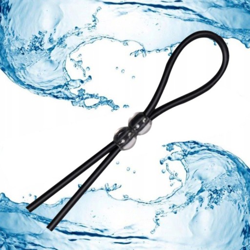 Čierny silikónový prsteň