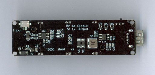 ARDUINO BATTERY SHIELD 18650 USB MICRO 3V3 5V MODUL S NABÍJANÍM