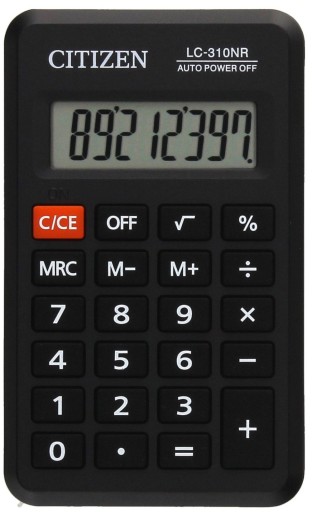 Citizen LC-310NR matematické počítadlo kalkulačky