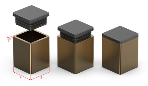 ZÁSTRČKA ZÁSTRČKA NA PROFIL 100x50 3,5-5 1KS
