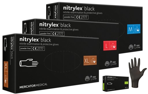 Rukavice pre mechanikov Nitrylex BLACK L