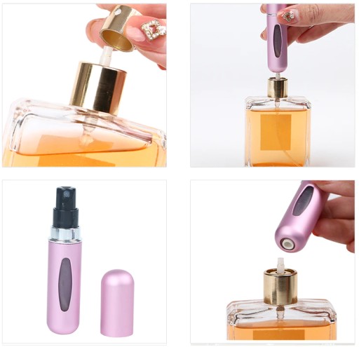 Cestovný rozprašovač parfému 5 ml s dávkovačom