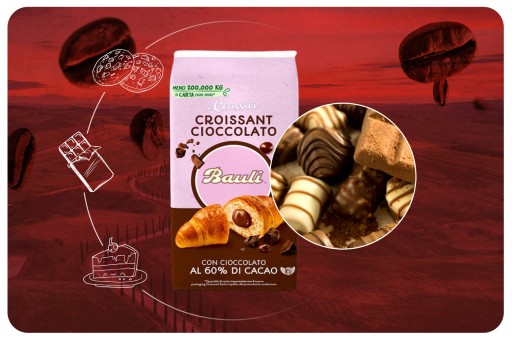 Bauli croissanty s čokoládou Croissant Cioccolato X6 300 gr