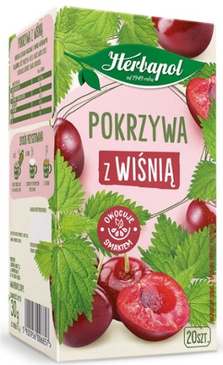 Herbapol Žihľavový a Čerešňový čaj 20 vrecúšok