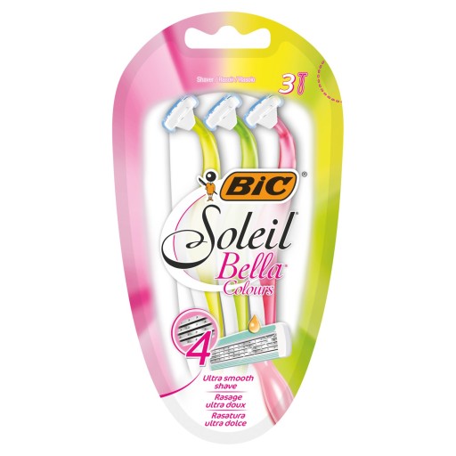 Jednorazový holiaci strojček Bic Soleil, 3 kusy