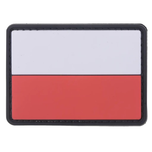 3D ZÁPLATA POĽSKEJ VLAJKY 75x50mm GF CORP PVC
