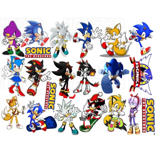 UMÝVAJÚCE DOČASNÉ TETOVANIE PRE DETI DETSKÉ SONIC ORIGINÁLNE DIZAJNY