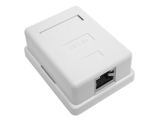 1x RJ45/8P8C STP zásuvka, tienená kat.5E, povrchové LSA kontakty