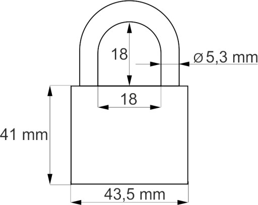 Kombinovaný visiaci zámok Steier KS3-40