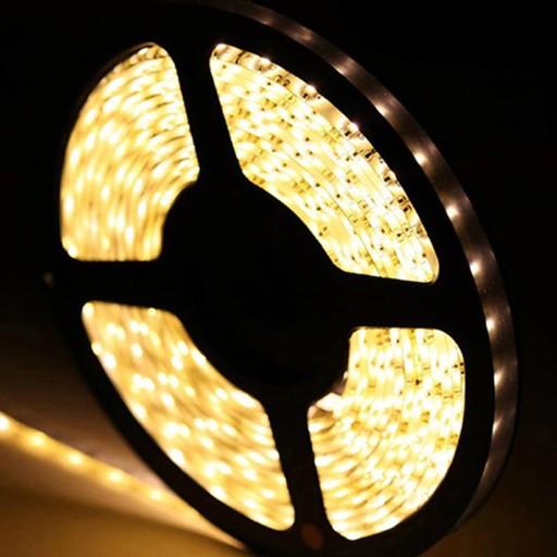VODEODOLNÝ RGB SMD LED PÁS 5M TEPLEJ BIELY + DIAĽKOVÉ OVLÁDANIE PRE KNIHOVNICE POLICE SKRIŇKA