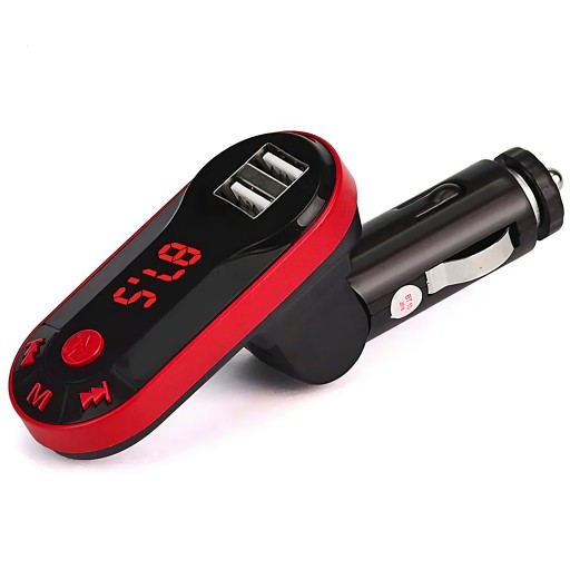 FM BLUETOOTH VYSIELAČ MP3 NABÍJAČKA 2XUSB SD LCD