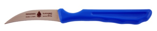 Hubársky nôž, dĺžka čepele 6,5 cm, modrý