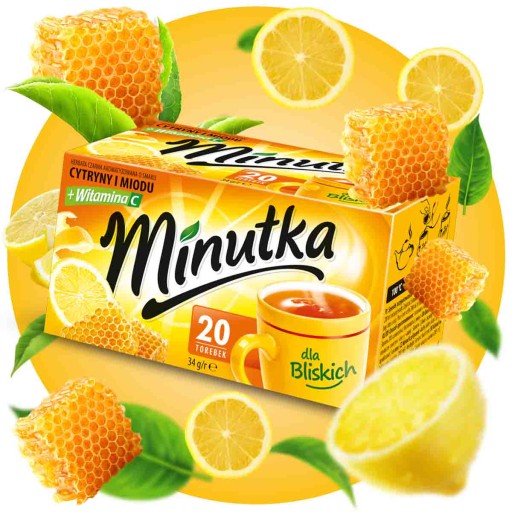 Čierny expres čaj s medom a vitamínom C Lipový kvet 20 T Minutka