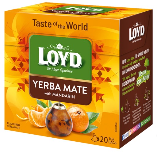 Yerba Mate Express čaj s mandarínkou 20 LOYD organických vrecúšok