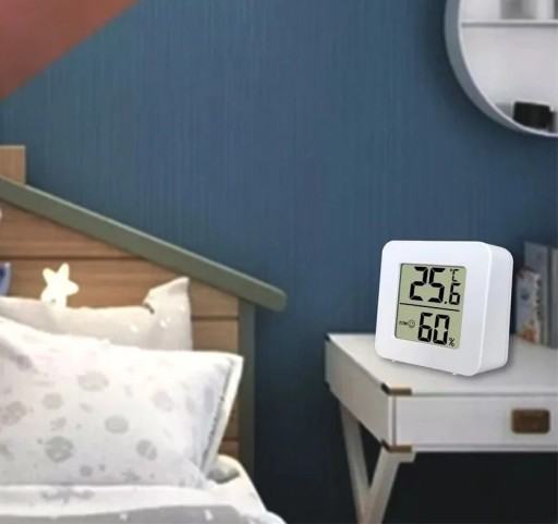 MINI HYGROMETER ELEKTRONICKÝ TEPLOMER DIGITÁLNY LCD DISPLEJ VLHKOSŤ