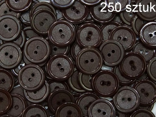PLASTOVÉ GOMBÍKY 20 mm hnedé, balenie 250 ks.