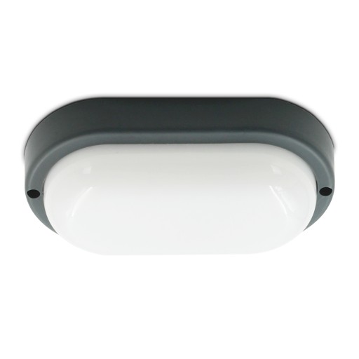 VONKAJŠIE NÁstenné MINI FASÁDNE LAMPA 12W IP54 ŠEDÁ Pivnica GARÁŽ