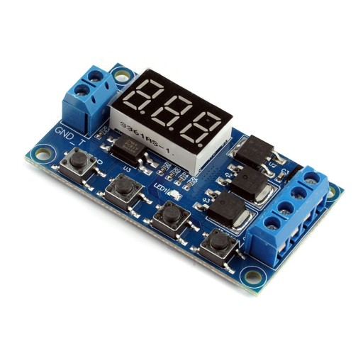Časový modul s oneskorením časovača MOS 5V-36V 7 pokus