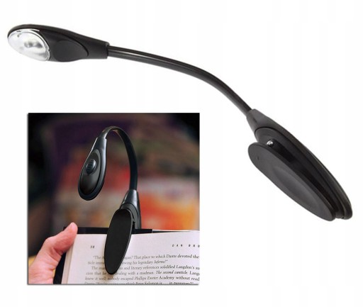 LED USB STOLNÁ LAMPA S KLIPOM NA ČÍTANIE KNÍH KLIP ZD20